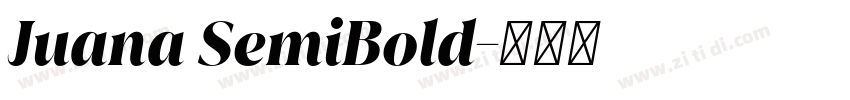 Juana SemiBold字体转换